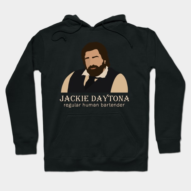 Jackie Daytona - Regular Human Bartender Hoodie by valentinahramov